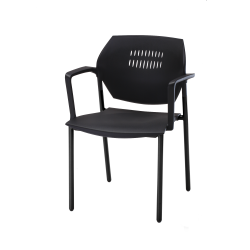 Impressa 4-Leg Guest Arm Chair (Plastic Seat)