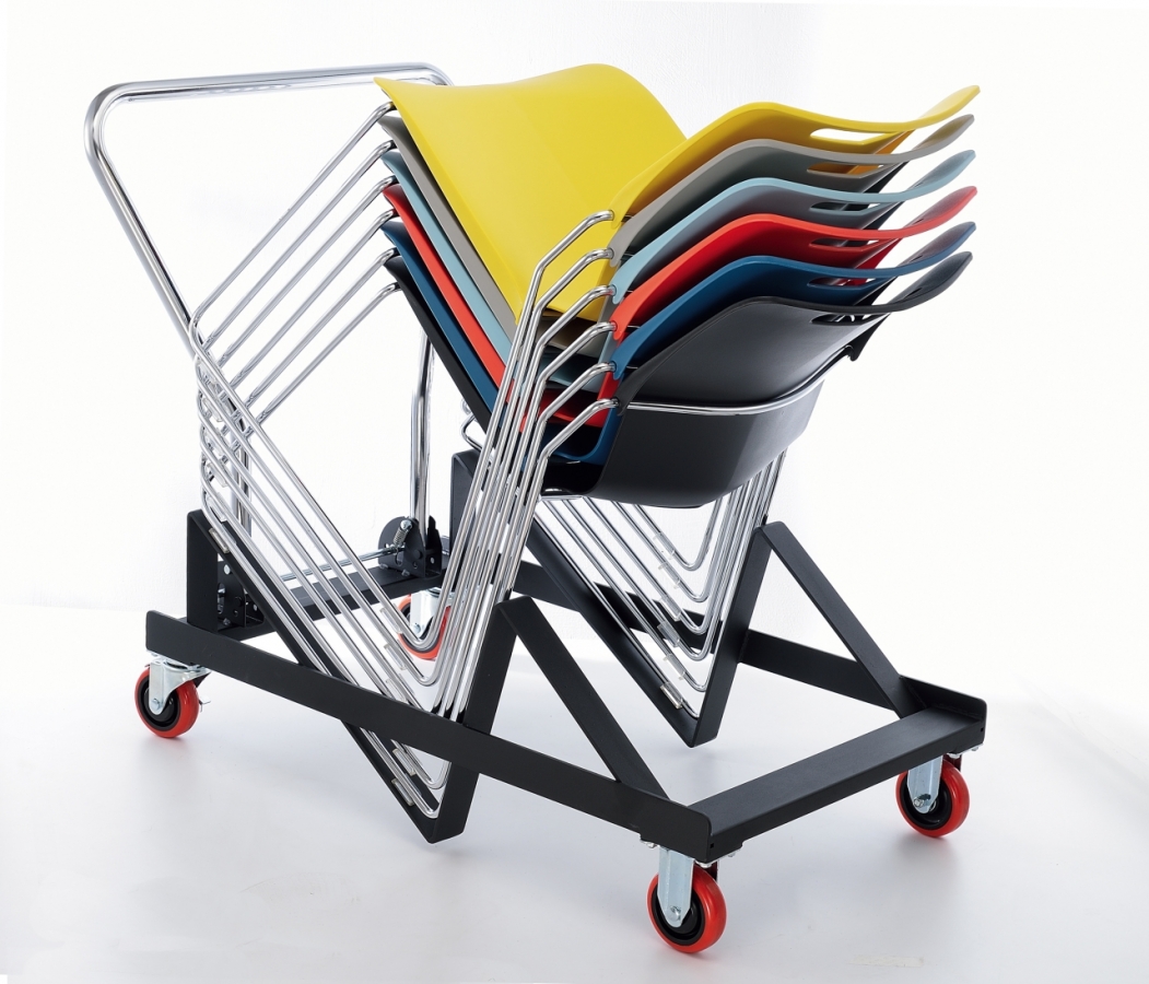 Cache chair stacking trolley