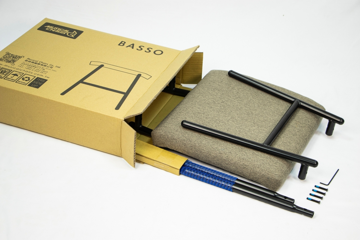 Basso Stool KD Assembly Parts in a box