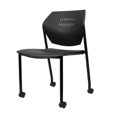 Impressa Castor Guest Chair (Plastic Seat)