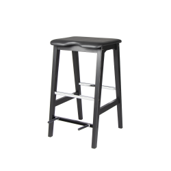 Basso Wood Bar Stool with Guitar Stand