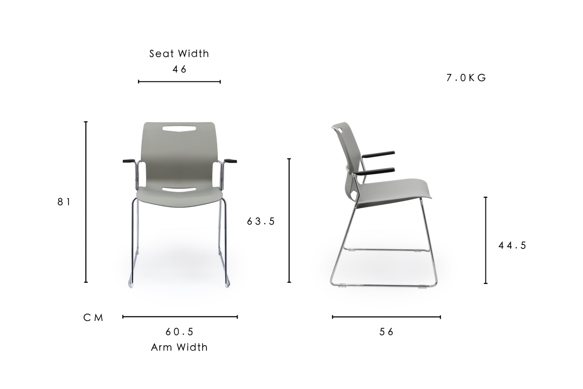 Cache Arm Chair dimension