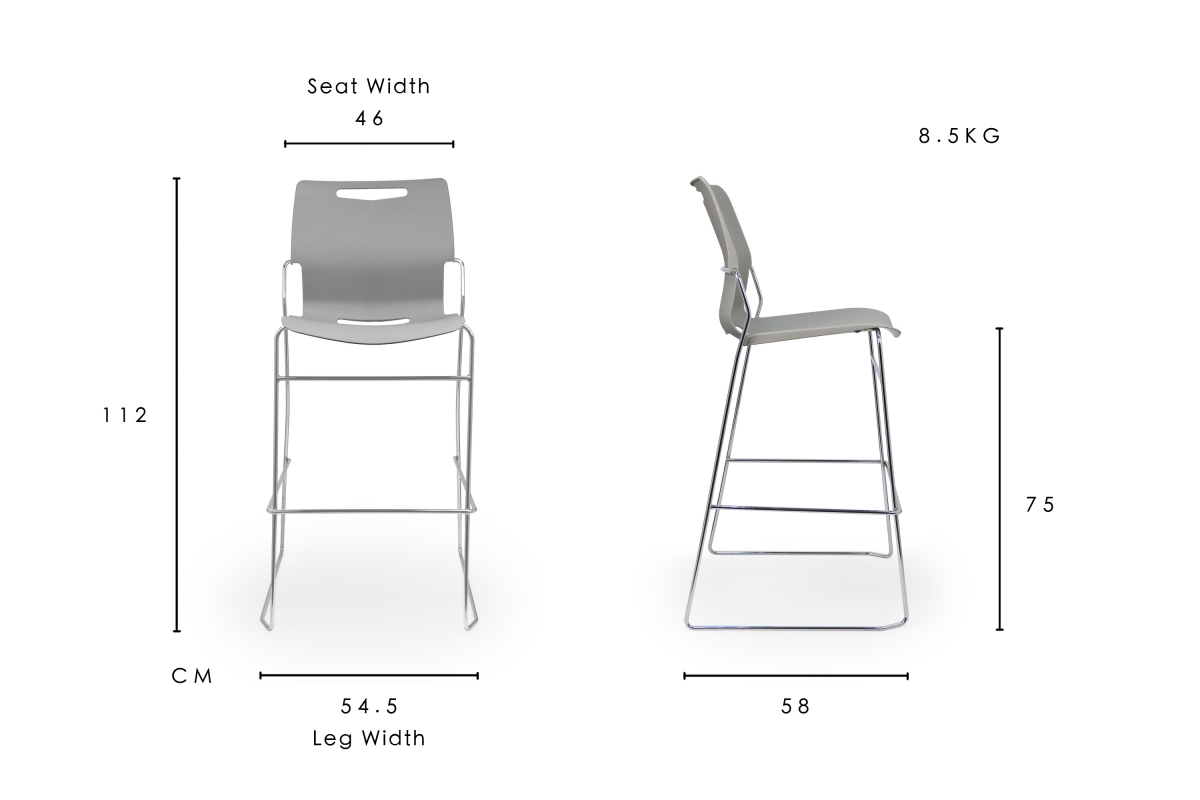 Cache Bar Stool dimension