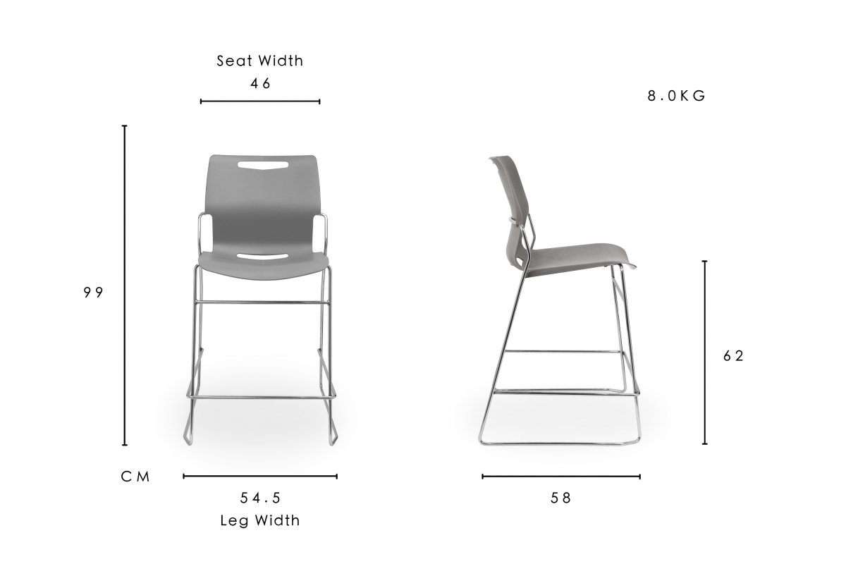 Cache Counter Stool Dimension