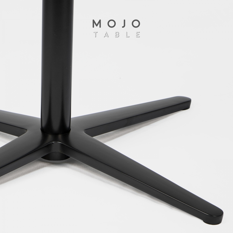 Mojo table black coated aluminum base