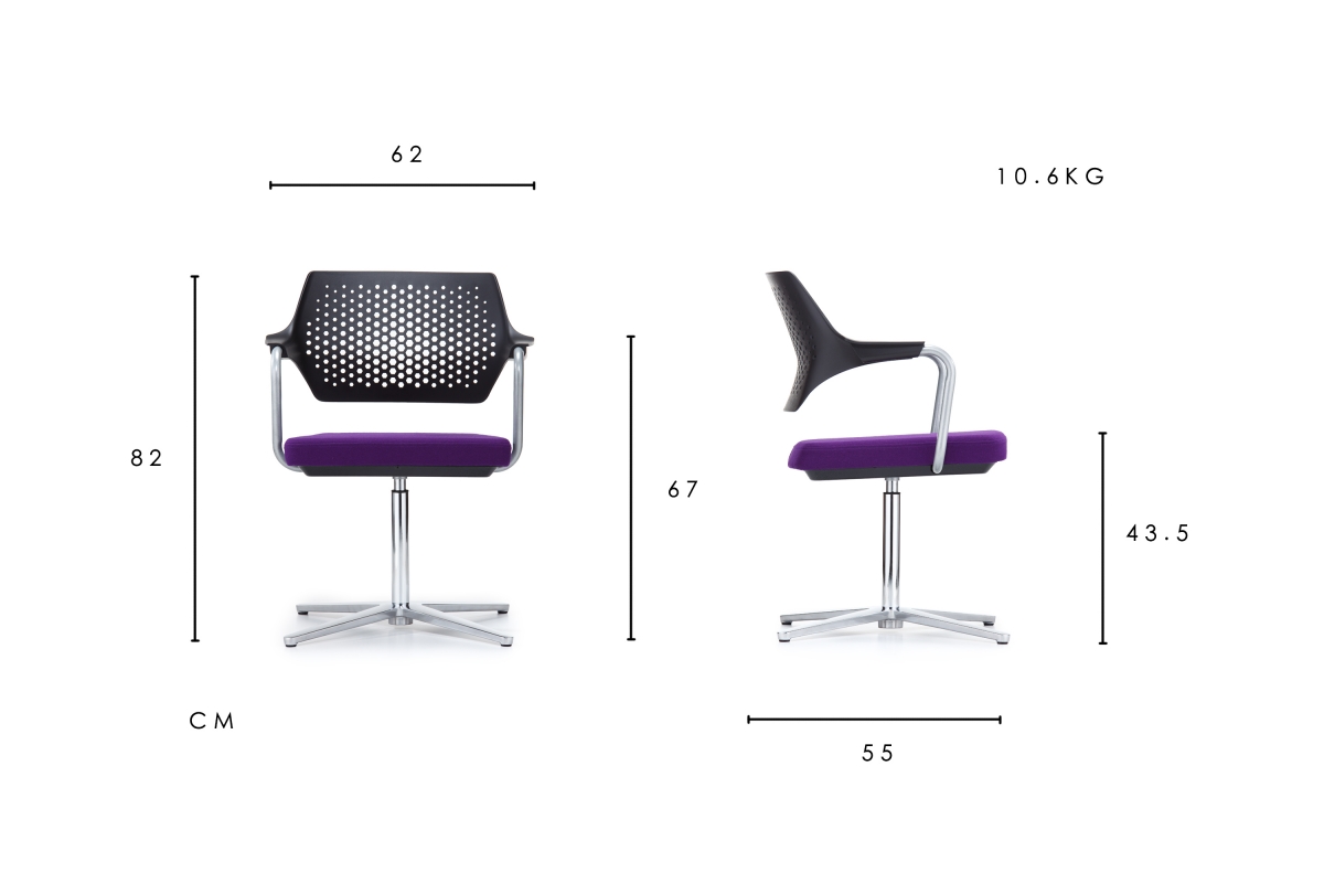 Mojo Swivel Chair dimension