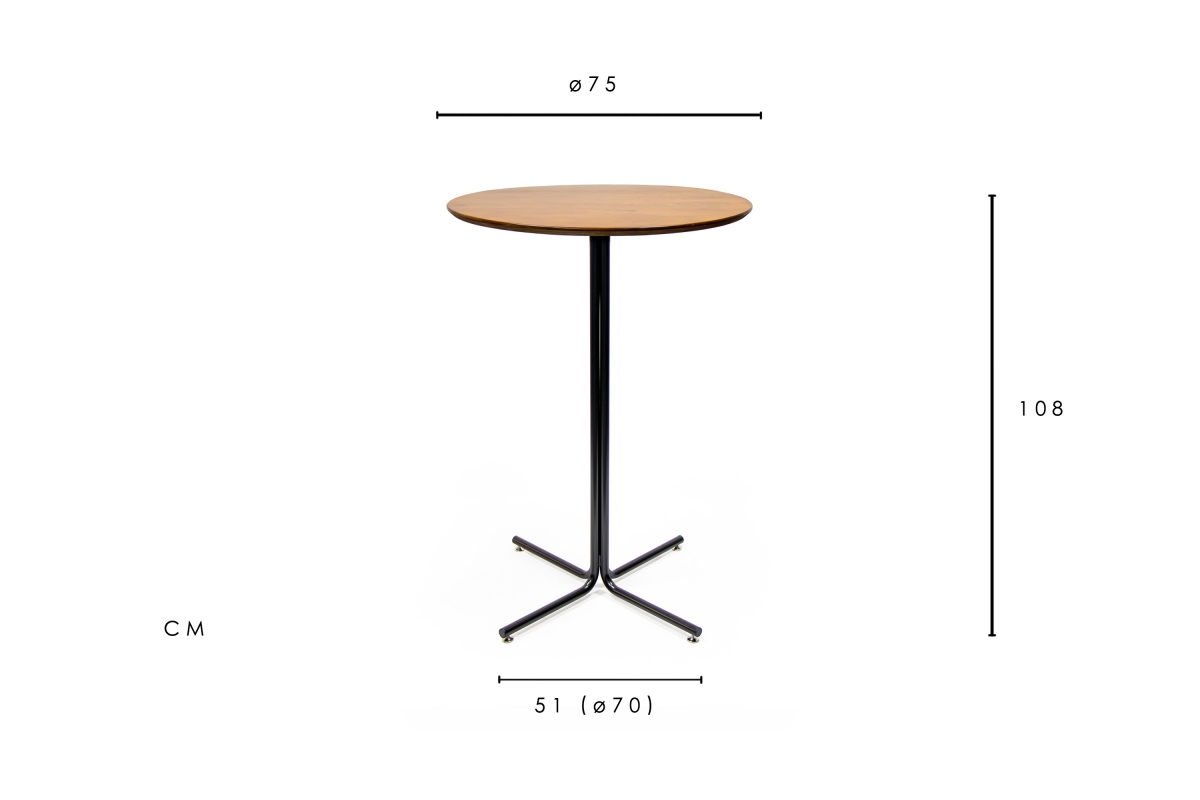 Tempo Bar Table Brown