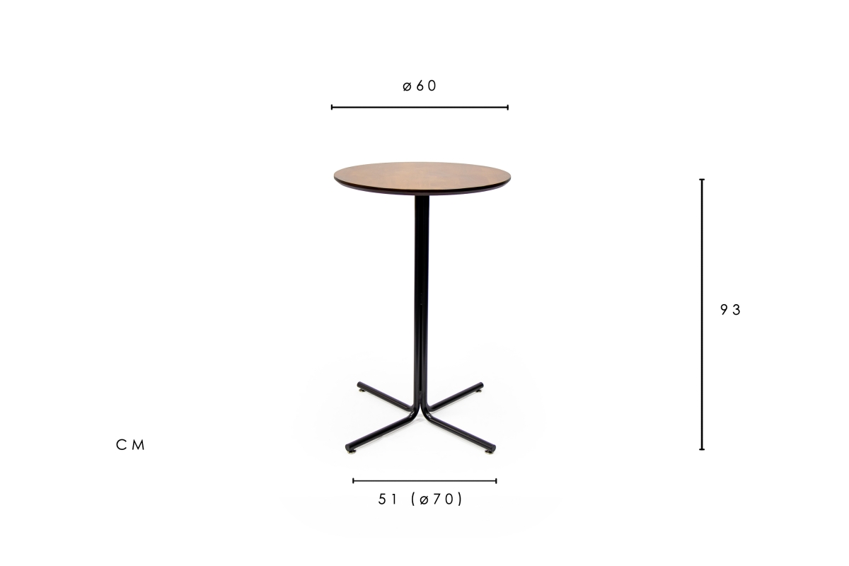 Tempo Counter Table Brown Wood