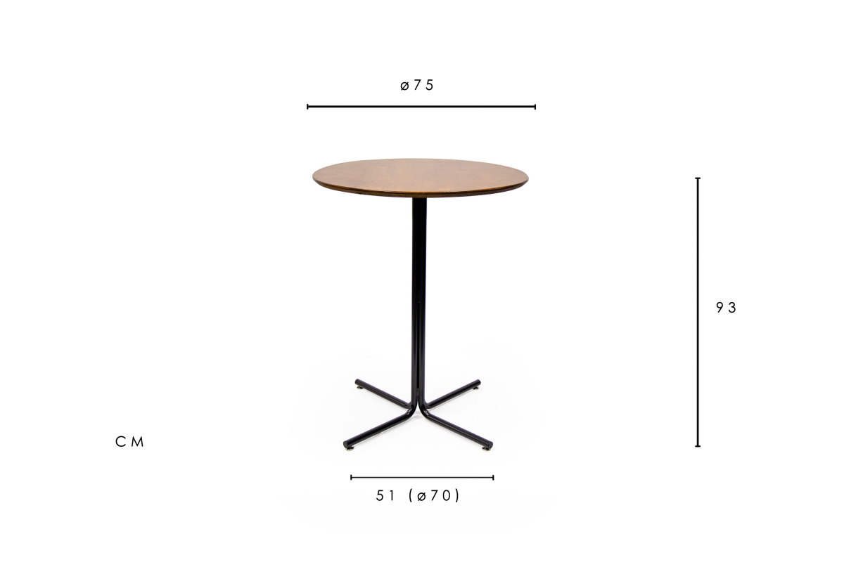 Tempo Counter Table Brown Wood