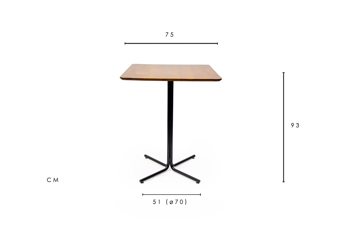 Tempo Counter Table Brown Wood